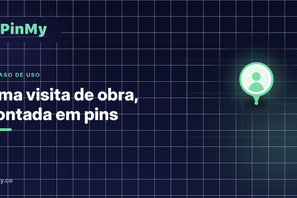 Uma visita de obra, contada em pins
