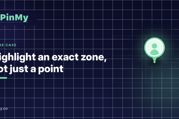 How to highlight an exact zone (not just a point) on a plan