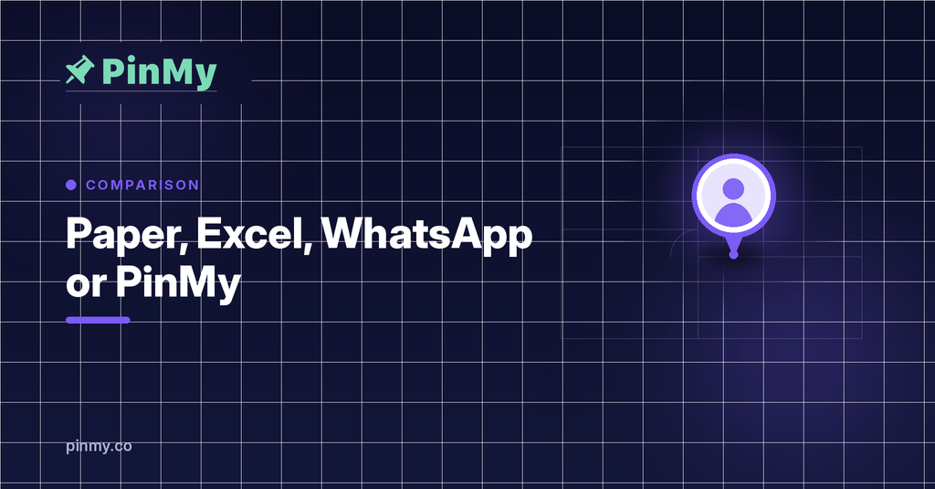 Documenting a site: paper, Excel, WhatsApp or PinMy